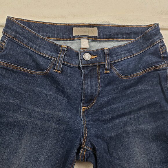 Banana Republic Dark Wash Blue Jeans Size 28/6 Skinny Leg Low Rise Stretch Y2K - Picture 4 of 16